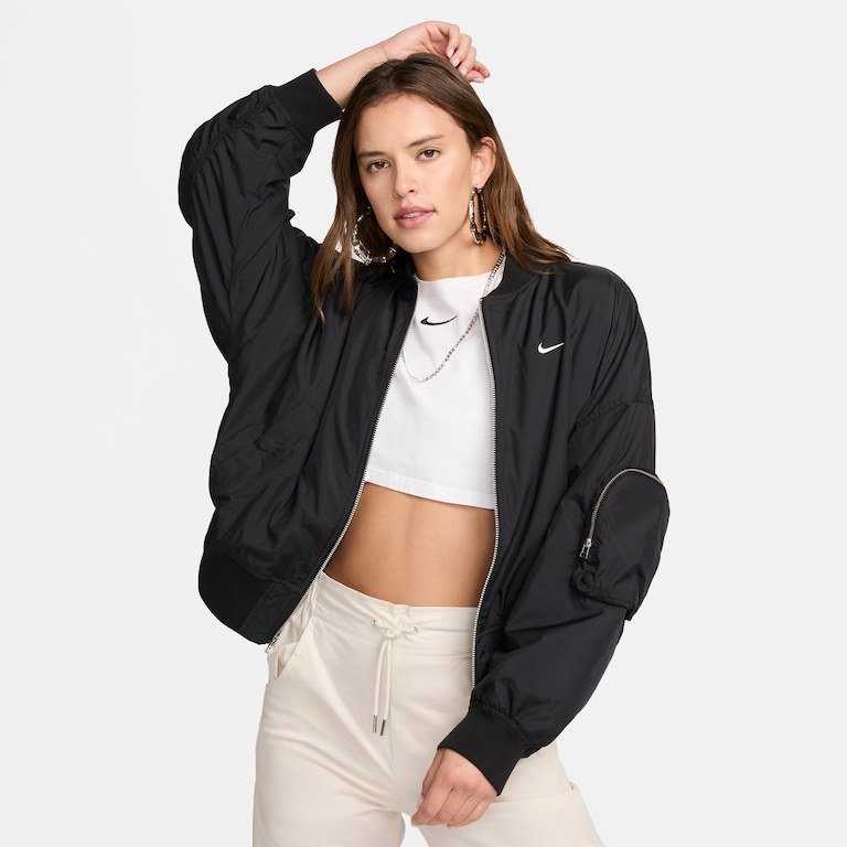 Jaqueta Nike Sportswear Essentials Bomber Feminina - Foto 1