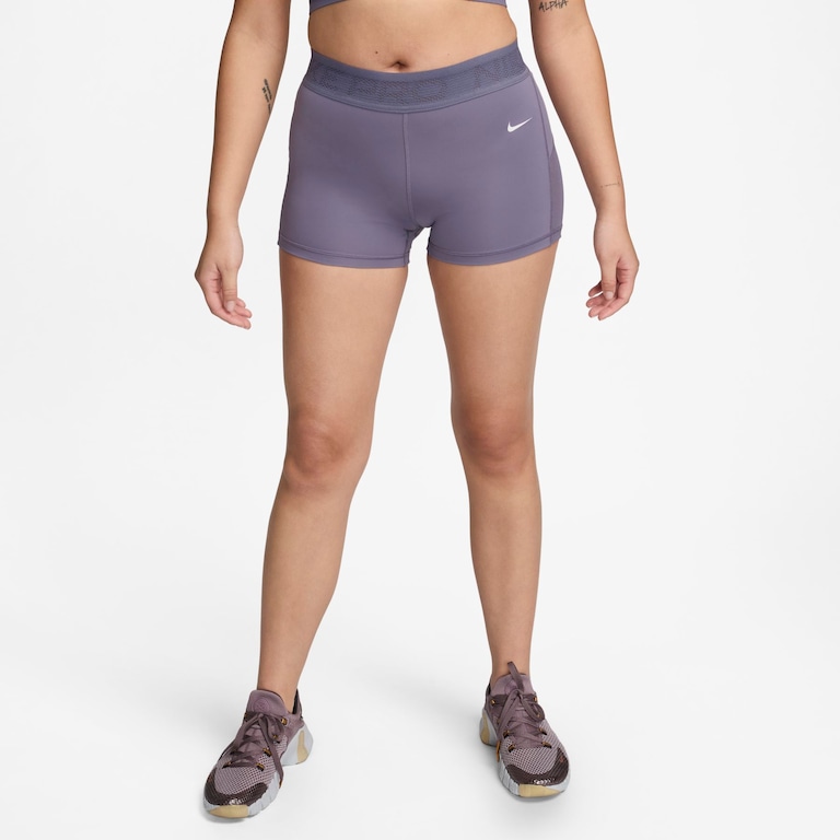 Shorts Nike Dri-FIT 3IN Mesh Feminino - Foto 1