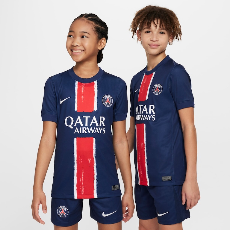 Camisa Nike Paris Saint-Germain I 2024/25 Torcedor Pro Infantil - Foto 1