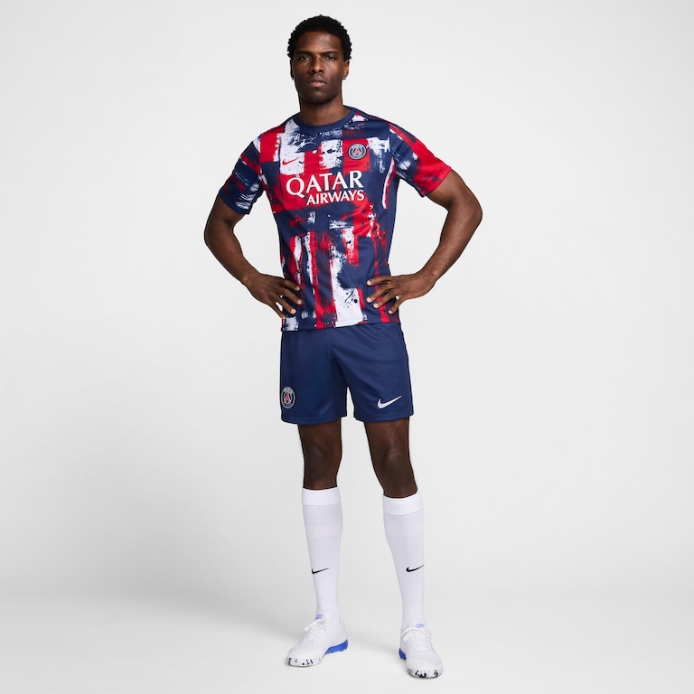 Camiseta Nike Paris Saint-Germain Academy Pro Masculina Pre Match - Foto 6