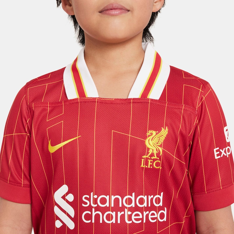 Camisa Nike Liverpool I 2024/25 Torcedor Pro Infantil - Foto 3