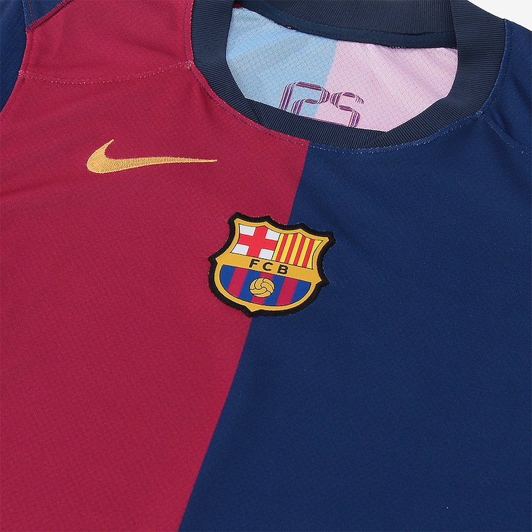 Camisa Nike Barcelona I 2024/25 Torcedor Pro Infantil - Foto 2