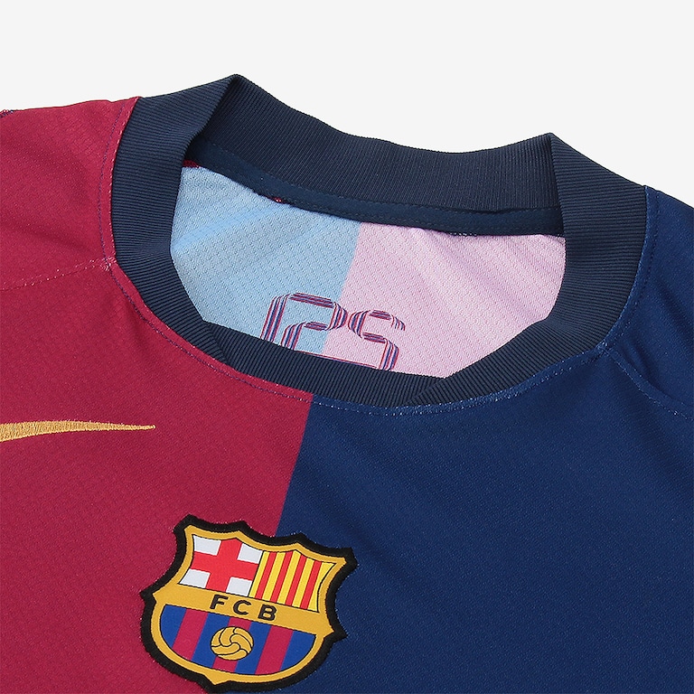 Camisa Nike Barcelona I 2024/25 Torcedor Pro Infantil - Foto 3