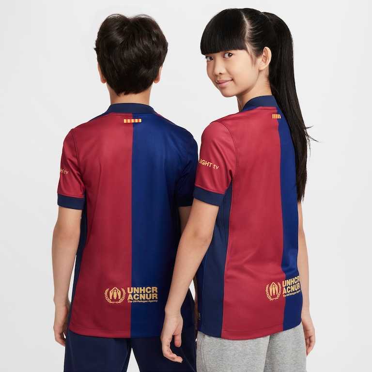 Camisa Nike Barcelona I 2024/25 Torcedor Pro Infantil - Foto 2