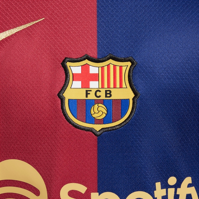 Camisa Nike Barcelona I 2024/25 Torcedor Pro Infantil - Foto 4