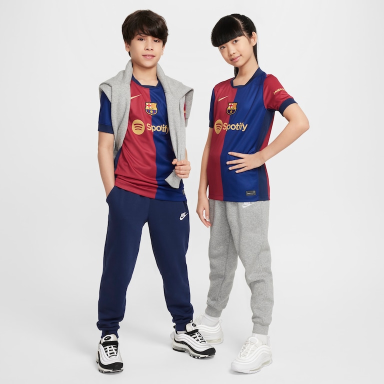 Camisa Nike Barcelona I 2024/25 Torcedor Pro Infantil - Foto 9