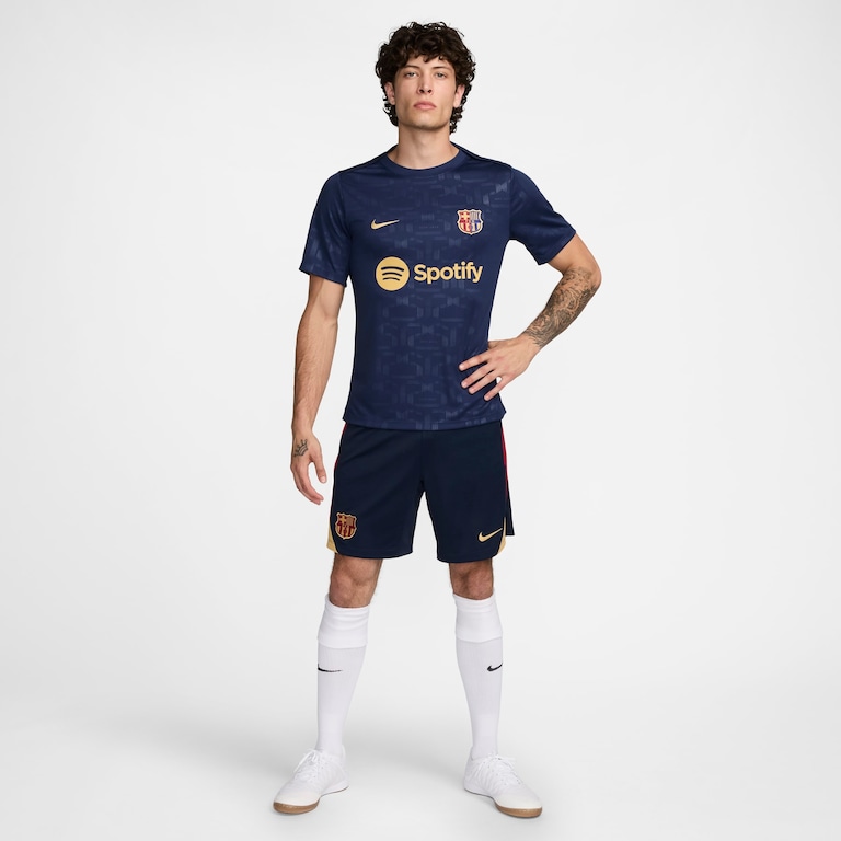 Camiseta Nike Barcelona Academy Pro Masculina Pre Match - Foto 3