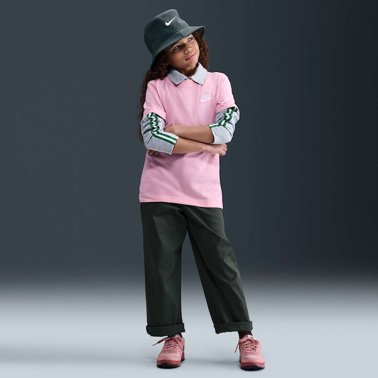 Camiseta Nike Sportswear Futura Infantil - Foto 4