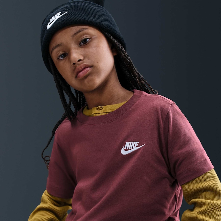 Camiseta Nike Sportswear Futura Infantil - Foto 3