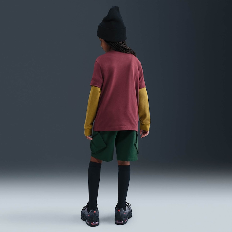 Camiseta Nike Sportswear Futura Infantil - Foto 5