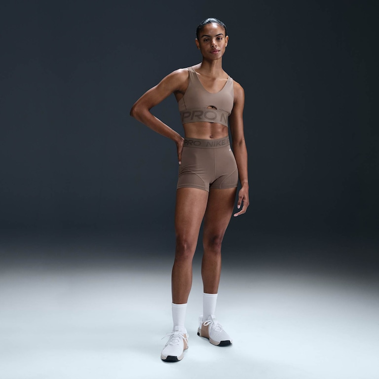 Top Nike Pro Indy Plunge Feminino - Foto 4