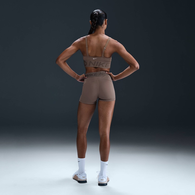 Top Nike Pro Indy Plunge Feminino - Foto 5