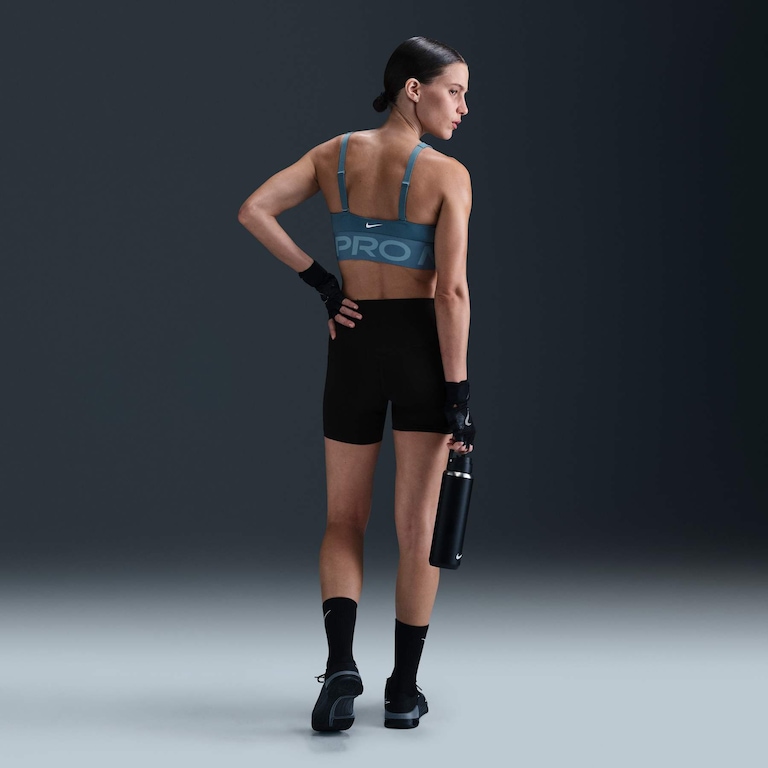 Top Nike Pro Indy Plunge Feminino - Foto 5