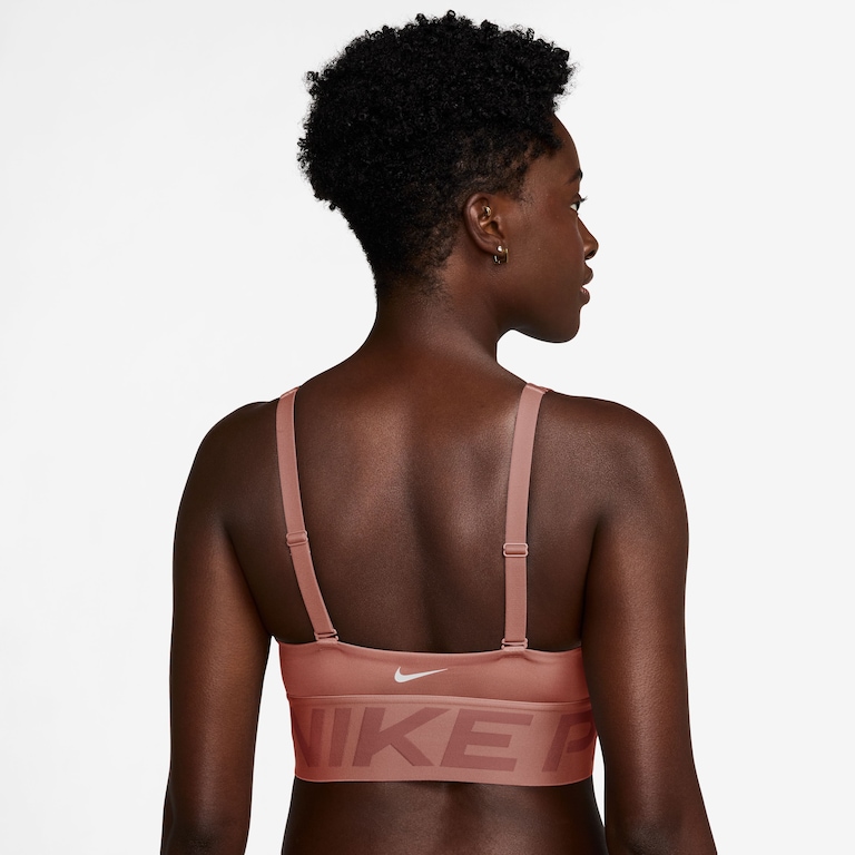 Top Nike Pro Indy Plunge Feminino - Foto 3