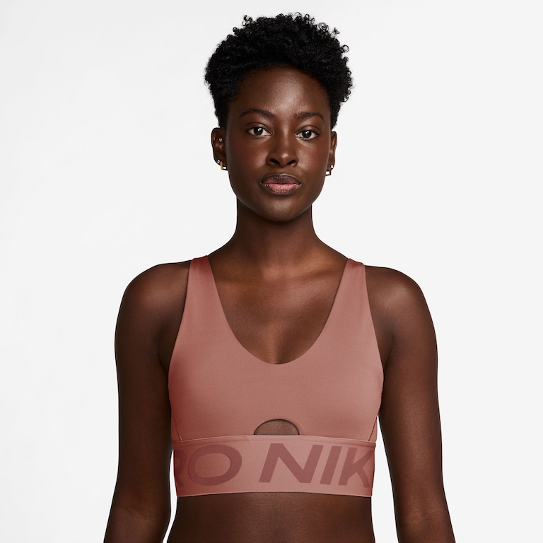 Top Nike Pro Indy Plunge Feminino - Foto 1