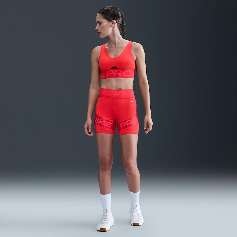 Top Nike Pro Indy Plunge Feminino - Foto 4