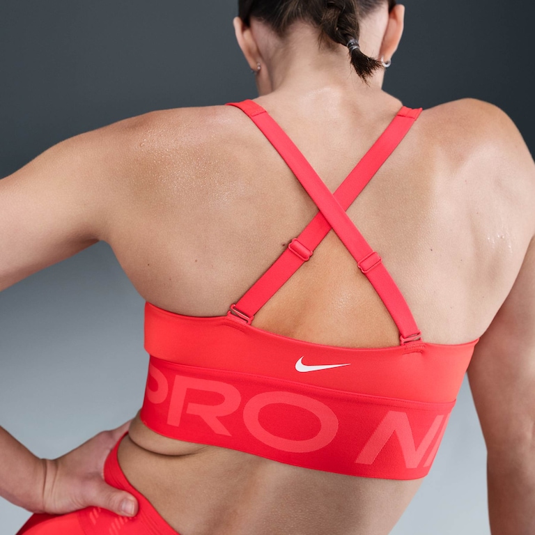 Top Nike Pro Indy Plunge Feminino - Foto 6