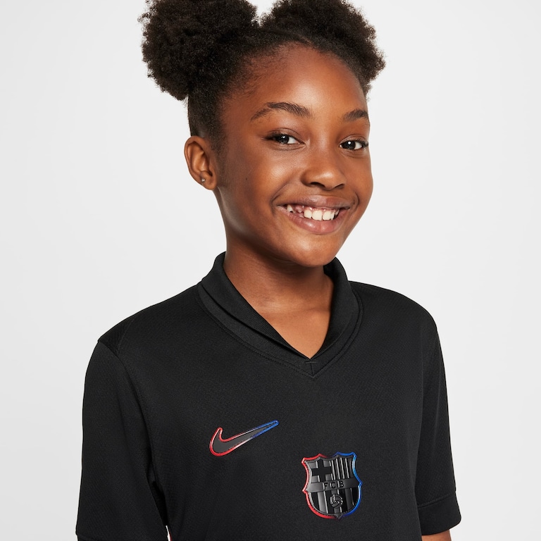 Camisa Nike Barcelona II 2024/25 Torcedor Pro Infantil - Foto 3