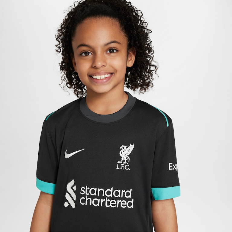 Camisa Nike Liverpool II 2024/25 Torcedor Pro Infantil - Foto 3