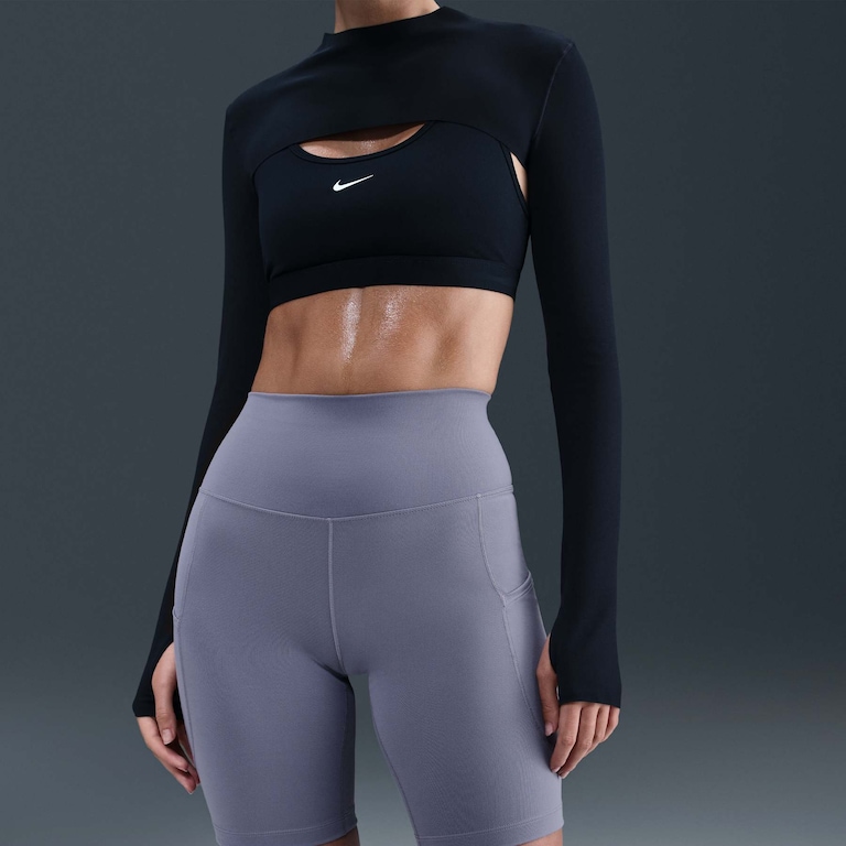 Shorts Nike Dri-FIT One HR 8IN Feminino - Foto 2