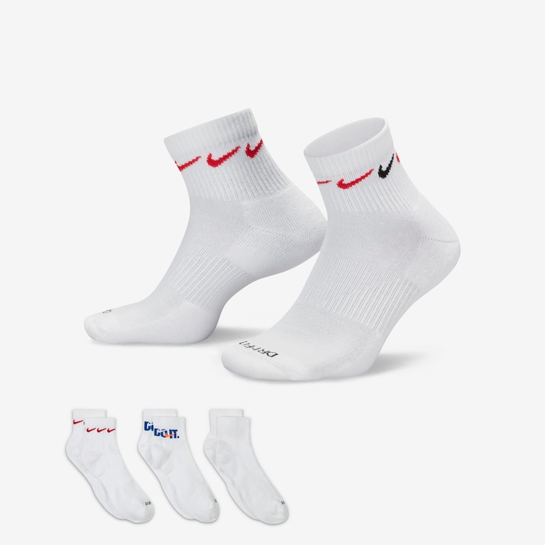 Meias Nike Everyday Cushion (3 pares) Unissex - Foto 1