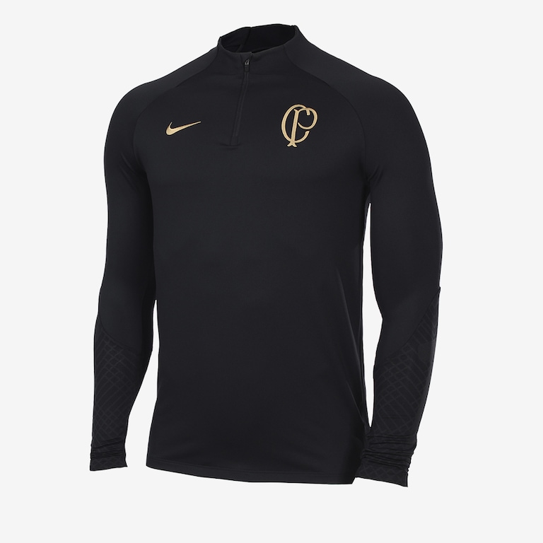 Camiseta Manga Longa Nike Corinthians Strike Masculina - Foto 1