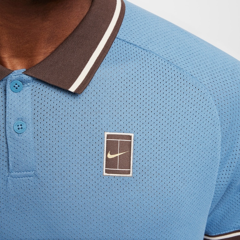 Camisa Polo NikeCourt Heritage Masculina - Foto 4