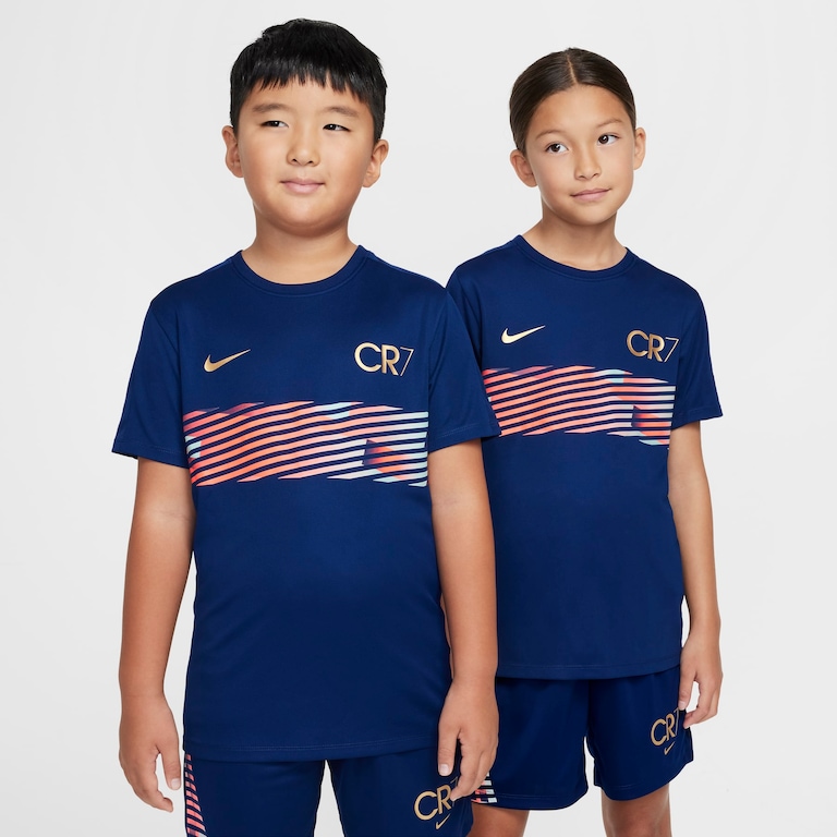 Camiseta Nike Dri-FIT CR7 Academy Infantil - Foto 1