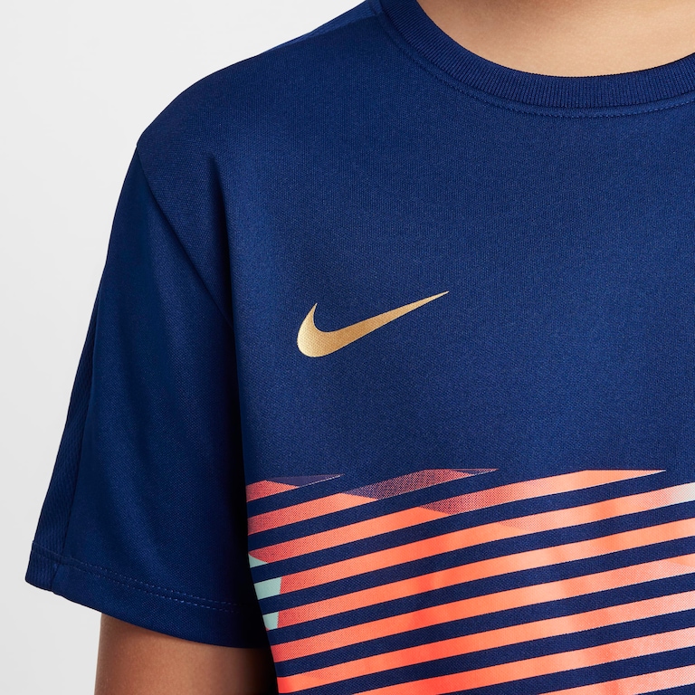 Camiseta Nike Dri-FIT CR7 Academy Infantil - Foto 5