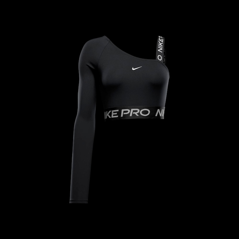 Camiseta Nike Pro Cropped Shine Feminina - Foto 6