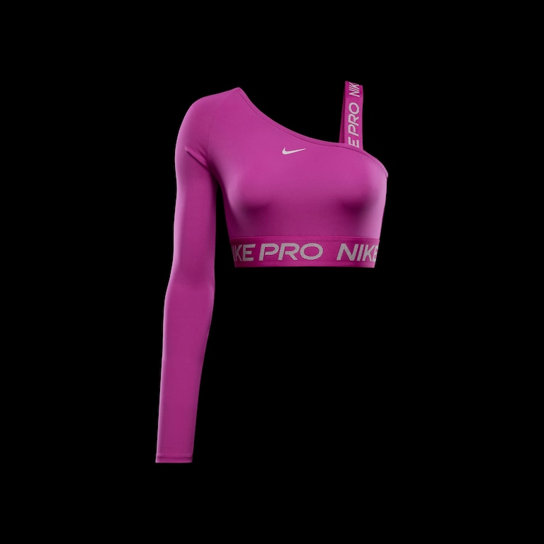 Camiseta Nike Pro Cropped Shine Feminina - Foto 6