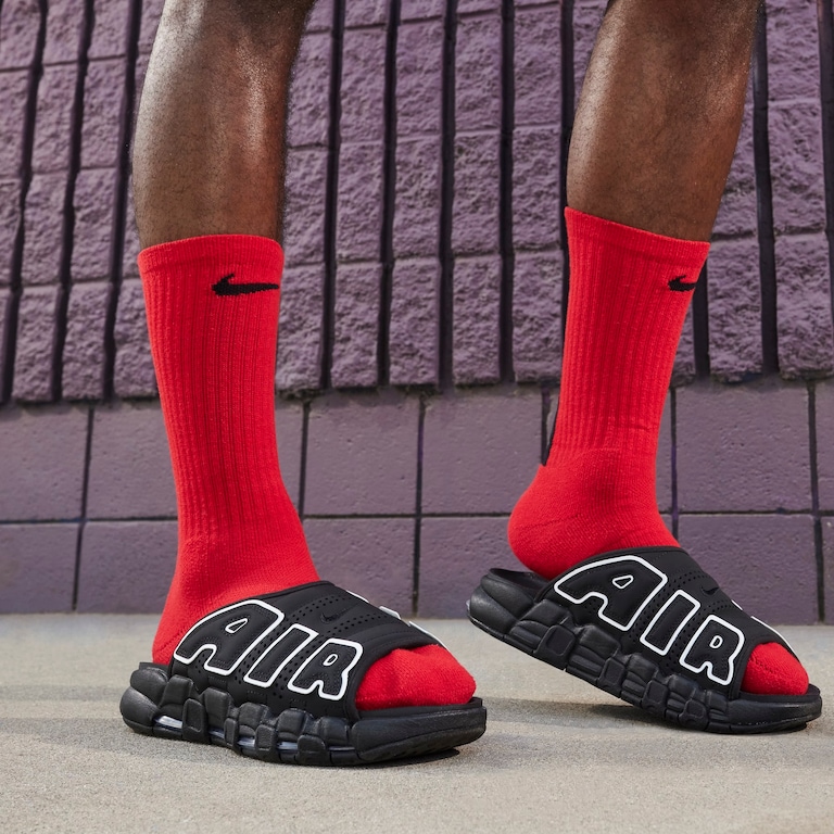 Chinelo Nike Air More Uptempo Slide Masculino - Foto 8