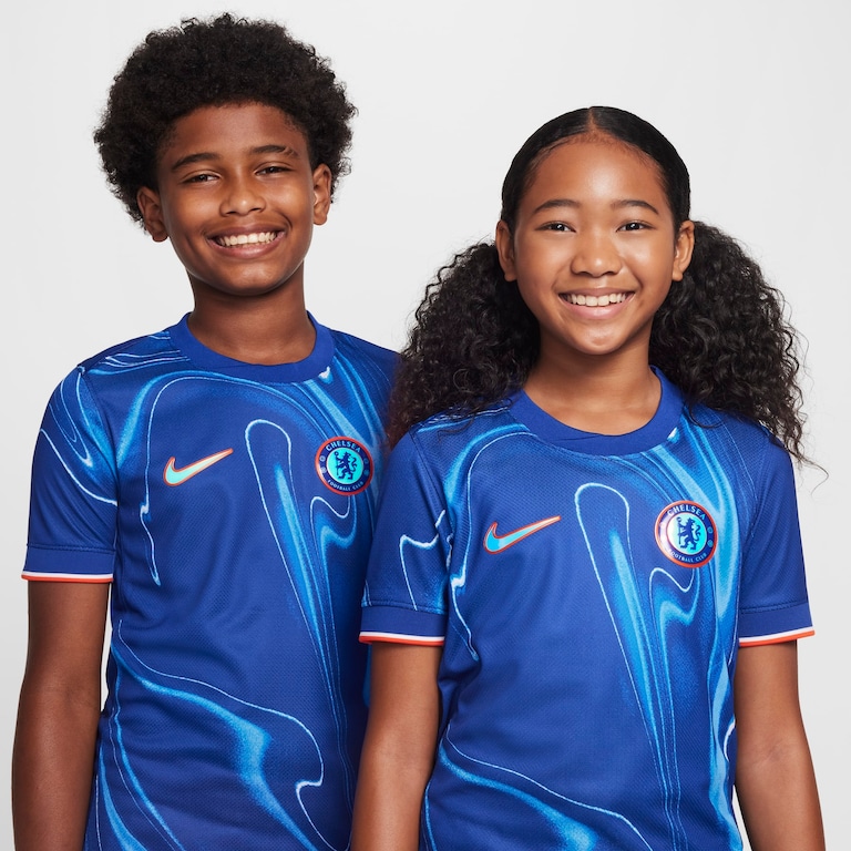 Camisa Nike Chelsea I 2024/25 Torcedor Pro Infantil - Foto 3