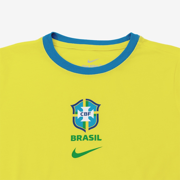 Camiseta Nike Brasil Crest Infantil - Foto 8