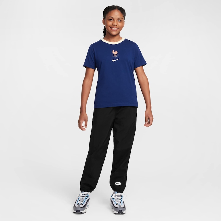 Camiseta Nike França Crest Infantil - Foto 5