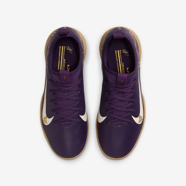 Chuteira Nike Zoom Vapor 16 Academy Kylian Mbappé Infantil Futsal - Foto 4