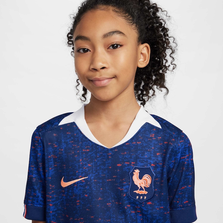 Camisa Nike França I 2025/26 Torcedor Pro Infantil - Foto 3