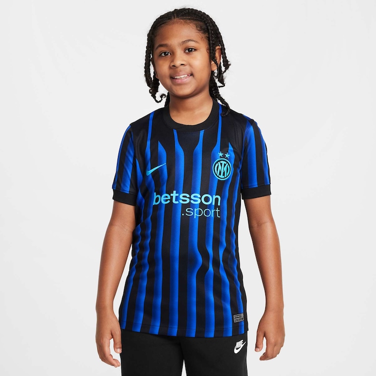 Camisa Nike Inter de Milão I 2025/26 Torcedor Pro Infantil - Foto 1