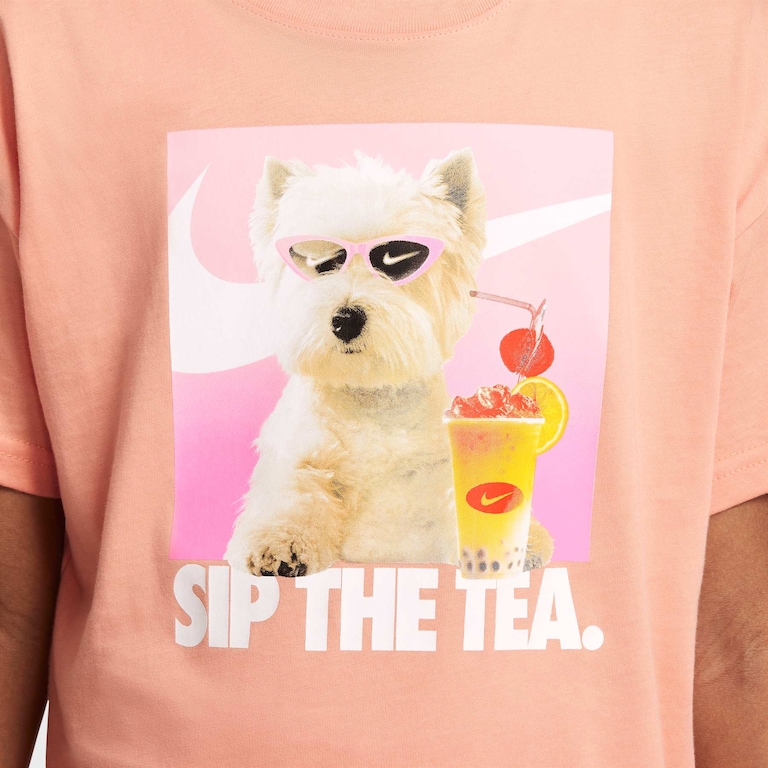 Camiseta Nike Sportswear Photo Infantil - Foto 4