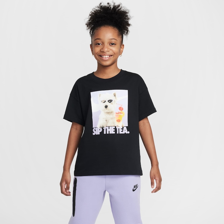 Camiseta Nike Sportswear Photo Infantil - Foto 1