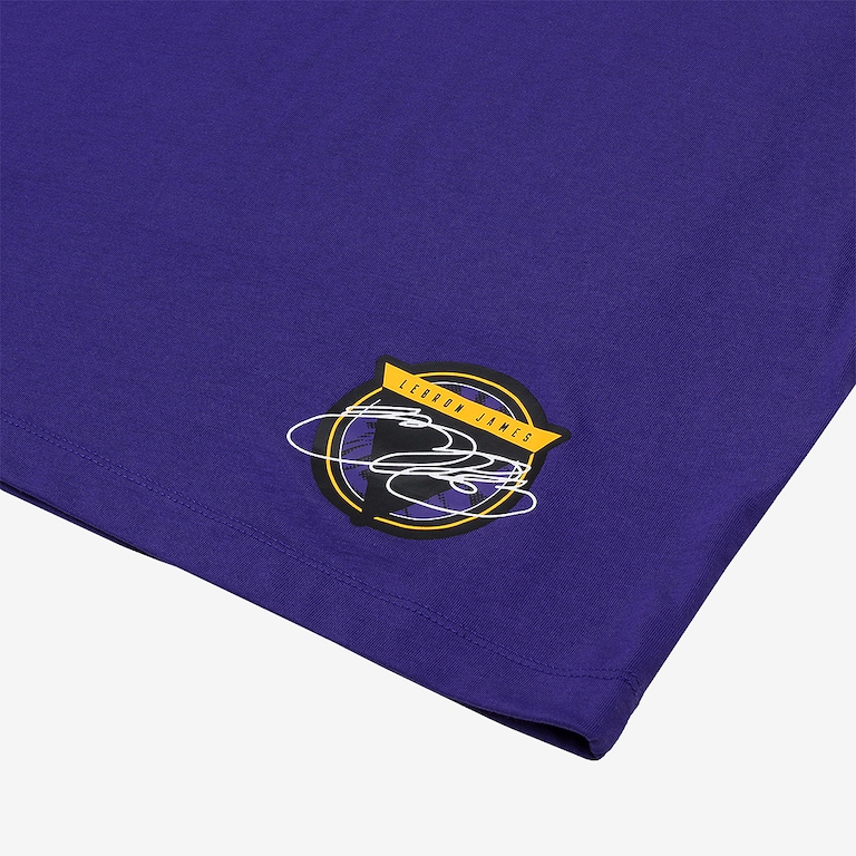 Camiseta Nike LeBron James Los Angeles Lakers Masculina - Foto 4