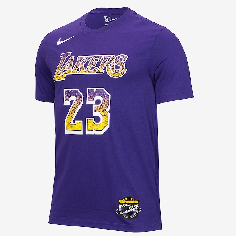 Camiseta Nike LeBron James Los Angeles Lakers Masculina - Foto 1