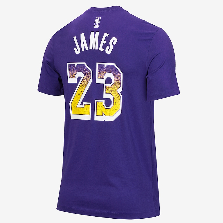 Camiseta Nike LeBron James Los Angeles Lakers Masculina - Foto 2