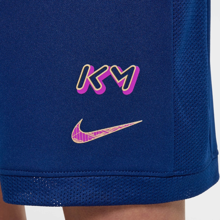 Shorts Nike Dri-FIT Kylian Mbappé Infantil - Foto 7