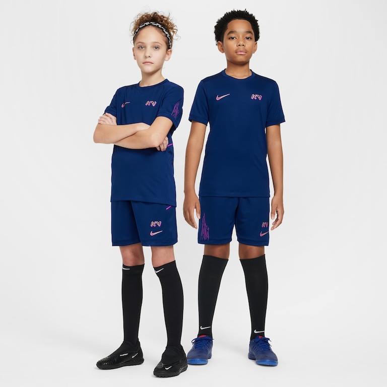 Shorts Nike Dri-FIT Kylian Mbappé Infantil - Foto 8
