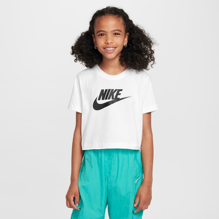 Camiseta Nike Sportswear Cropped Infantil - Foto 1