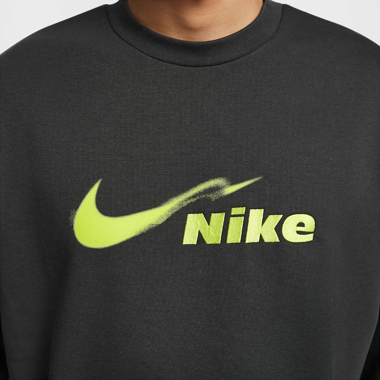 Blusão Nike Fleece Crew Masculino - Foto 4