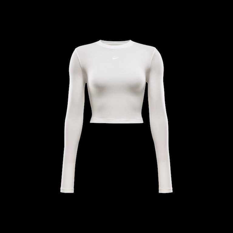 Camiseta Nike Sportswear Cropped Chill Knit Feminina - Foto 6