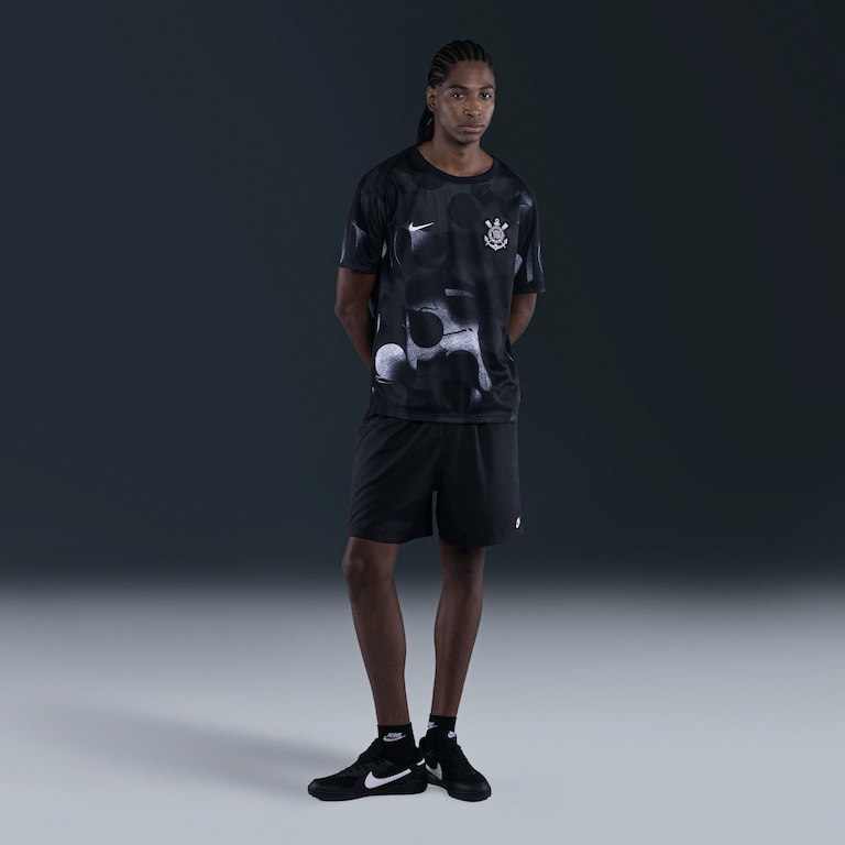 Camisa Nike Corinthians Pré-Jogo 2025 Masculina - Foto 1