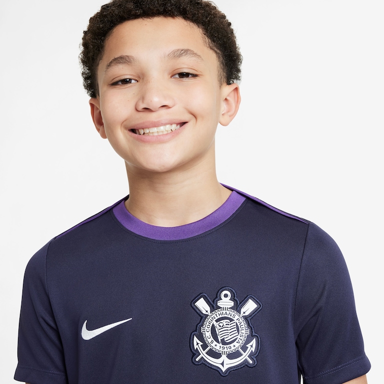 Camisa Nike Corinthians Treino 2025 Infantil - Foto 3